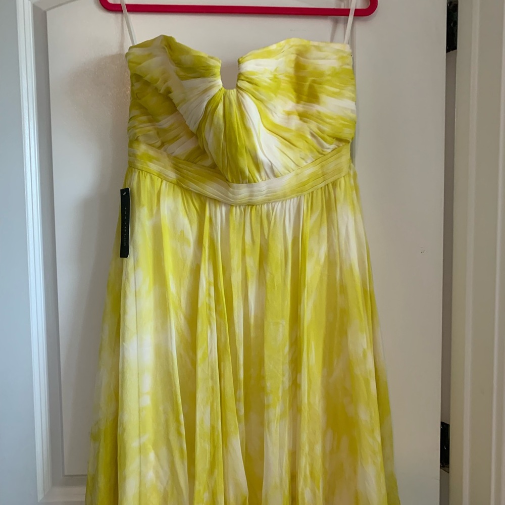 Ann Taylor size 12 yellow pattern dress